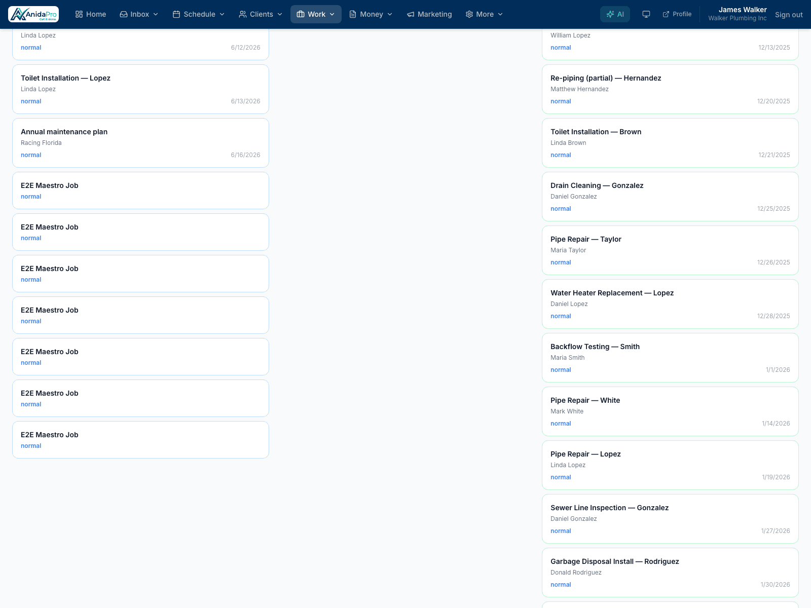 Time tracking and job costing built in