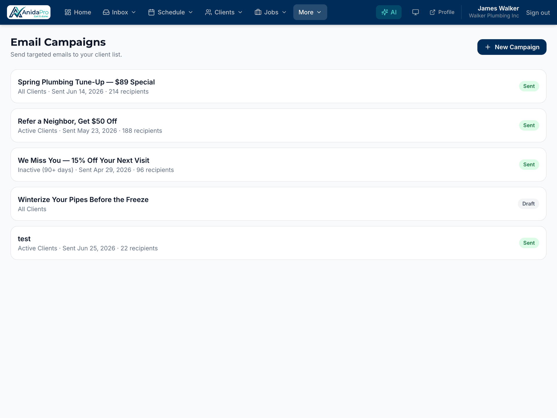 Turn one-time jobs into repeat revenue