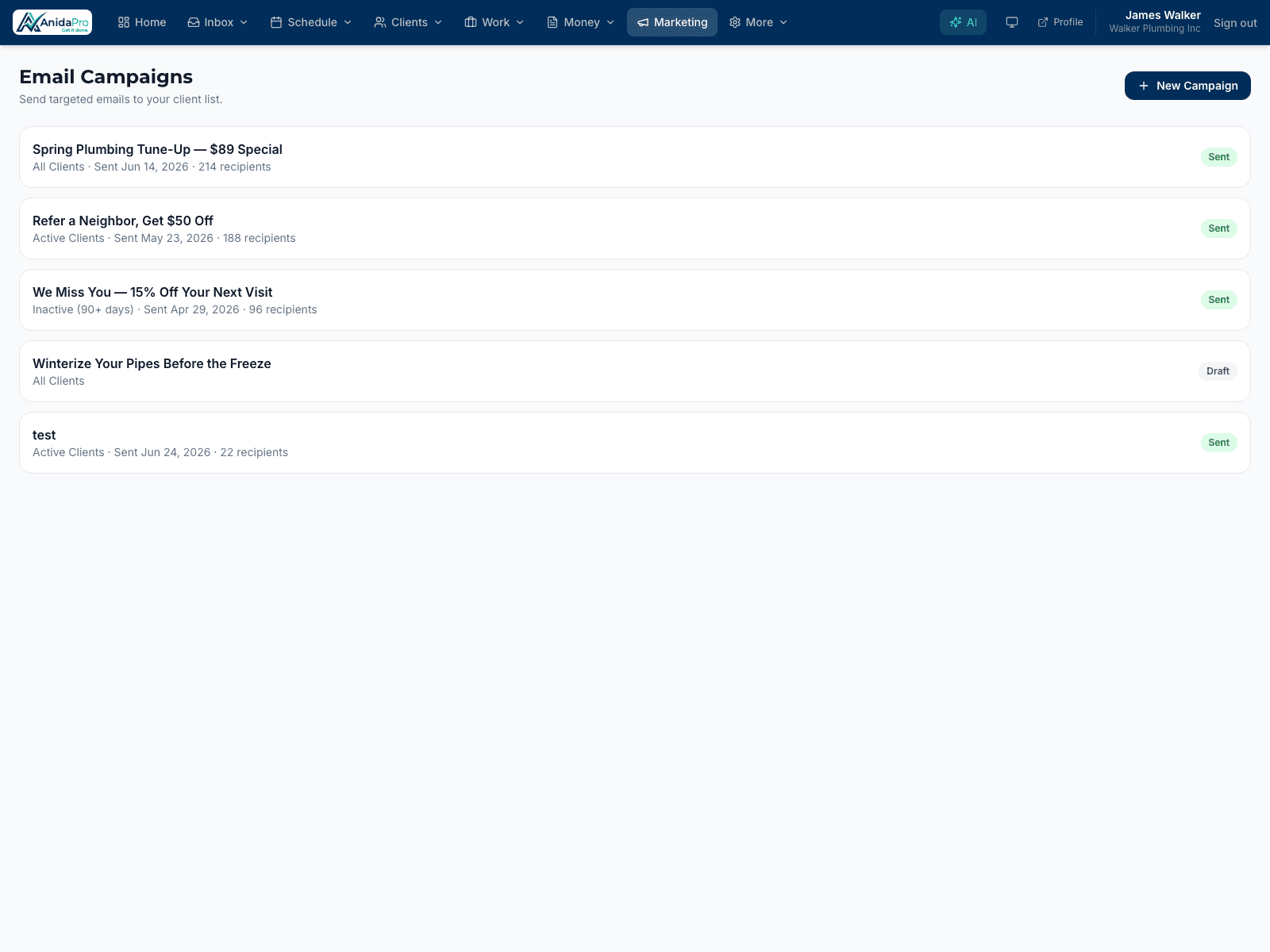 Turn one-time jobs into repeat revenue