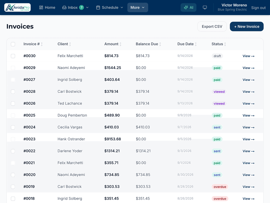 Invoice and get paid on time