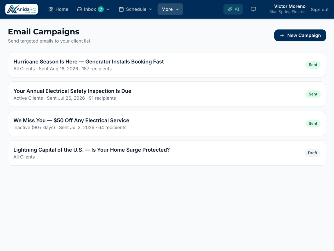 Turn one-time jobs into repeat revenue