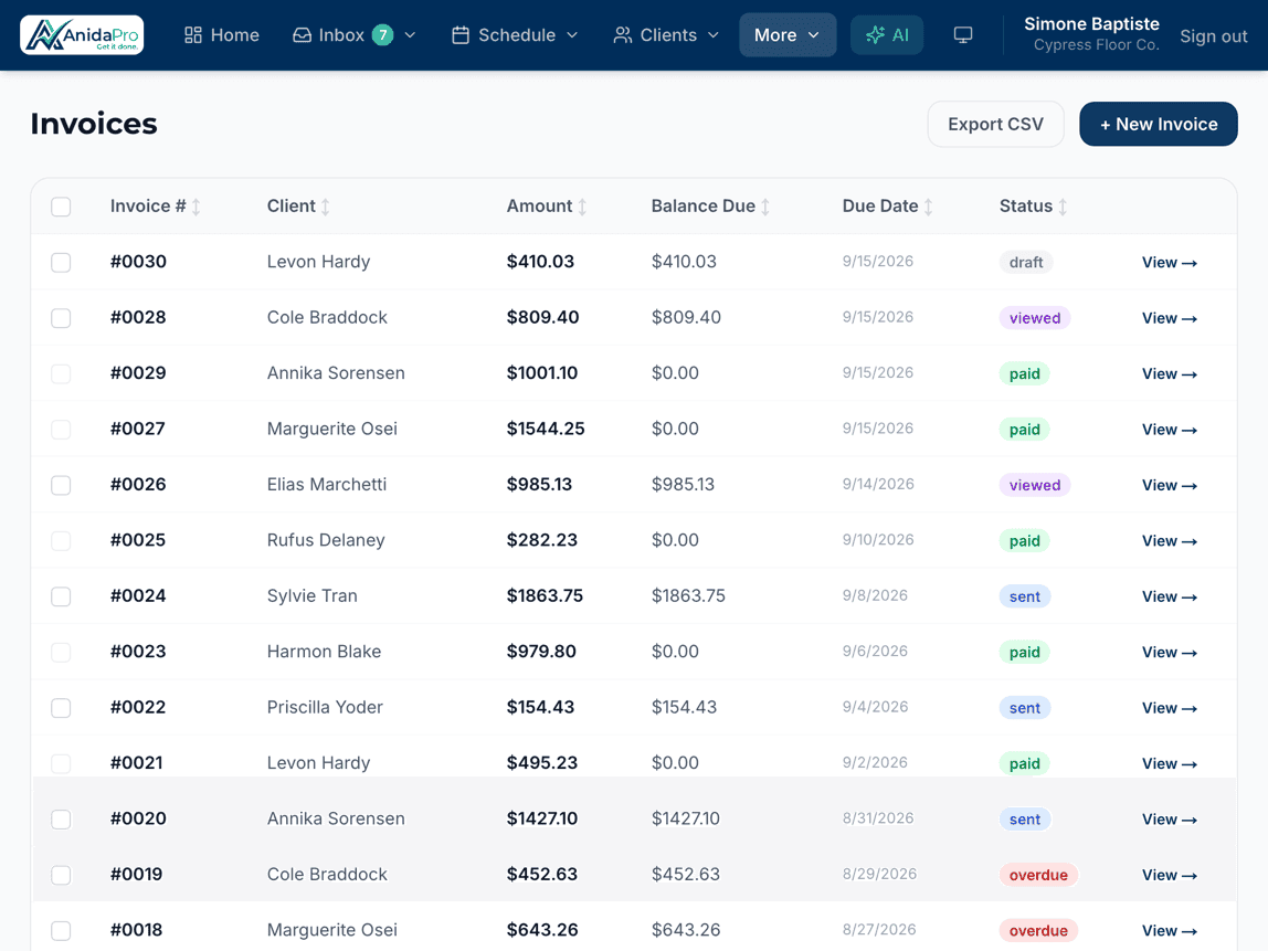 Invoice and get paid on time