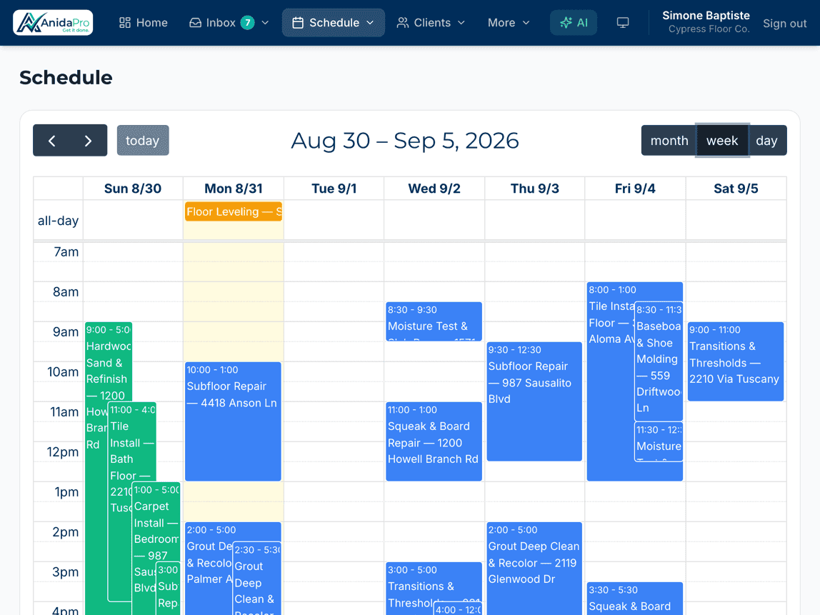 Scheduling that keeps you on track