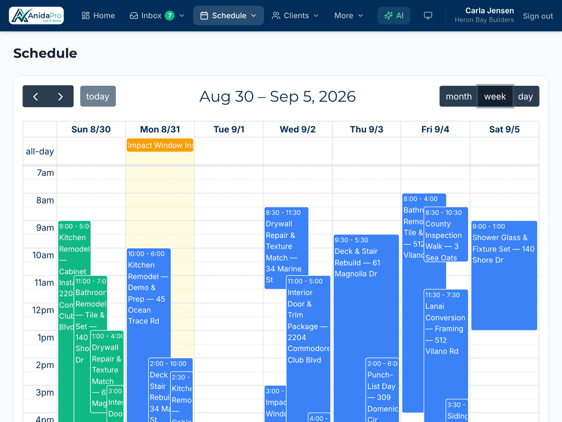 Scheduling that keeps you on track