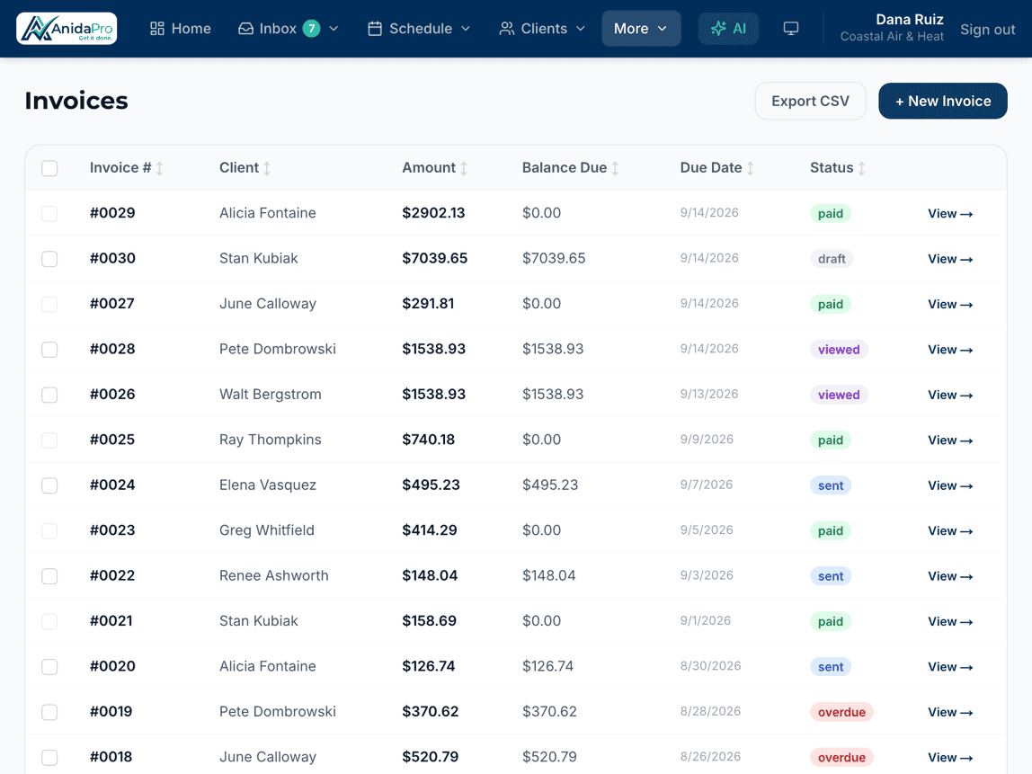 Invoice and get paid on time