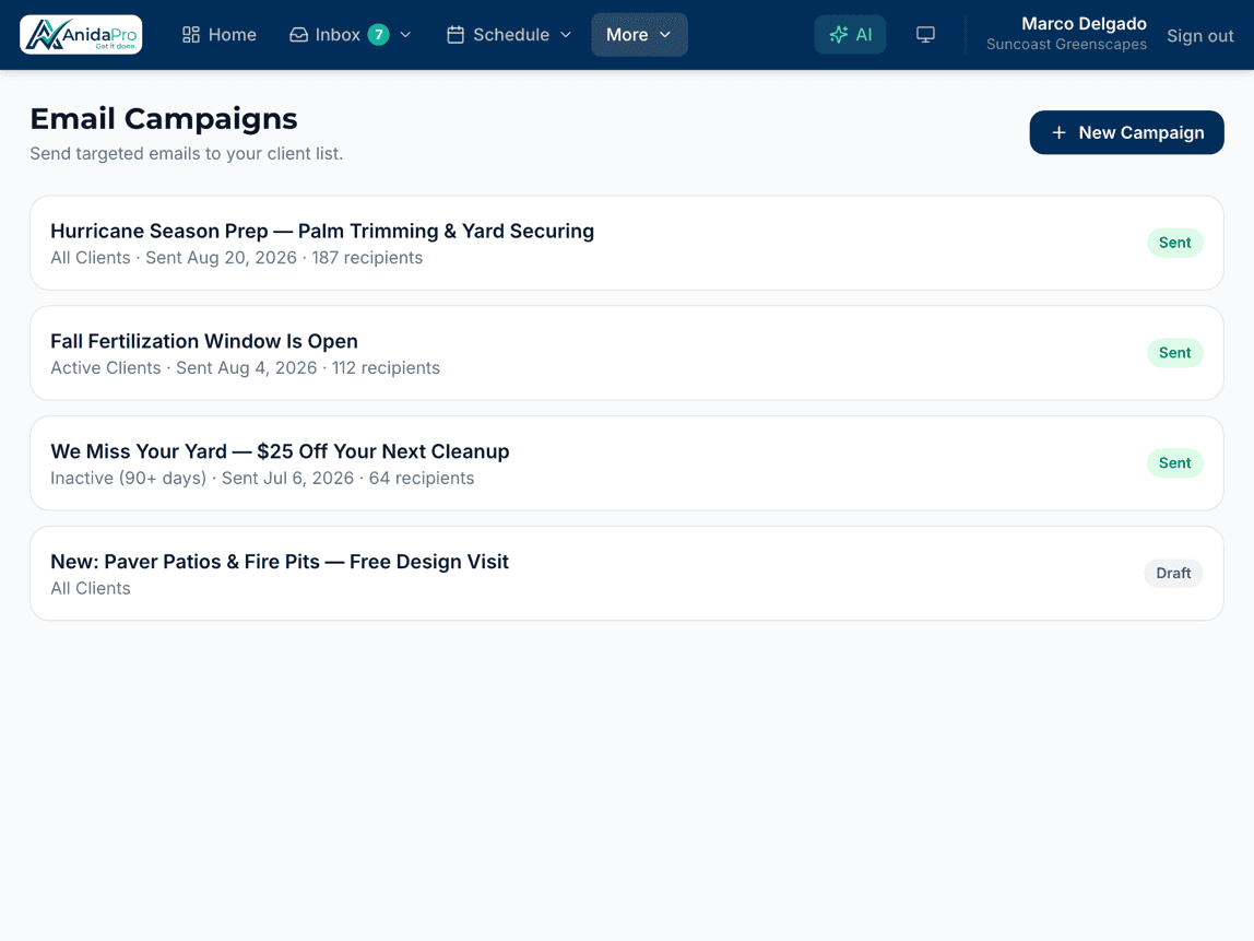 Turn one-time jobs into repeat revenue