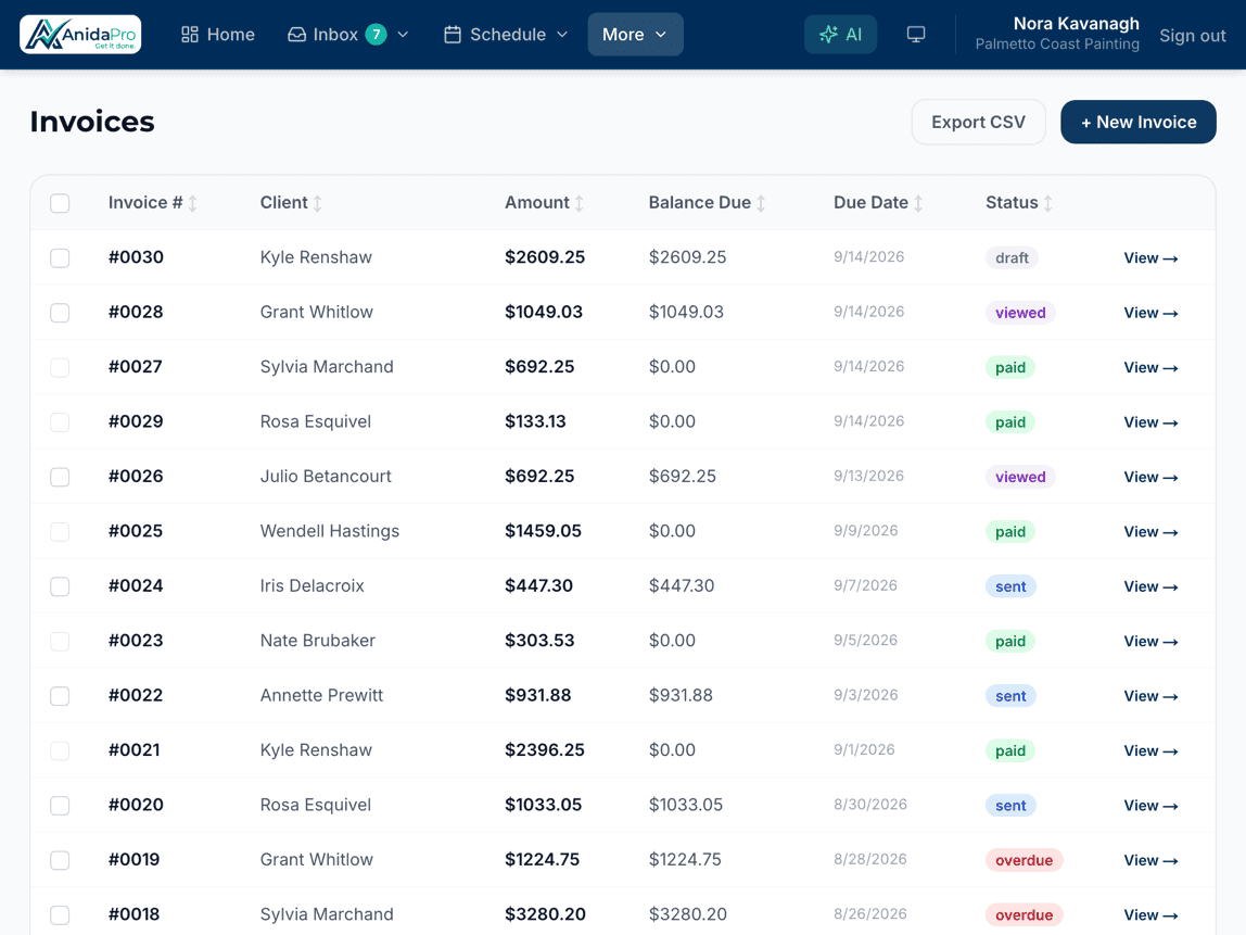 Invoice and get paid on time