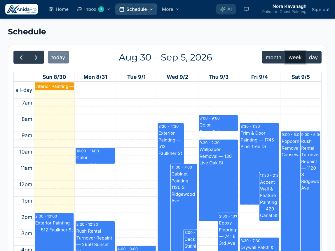 Scheduling that keeps you on track