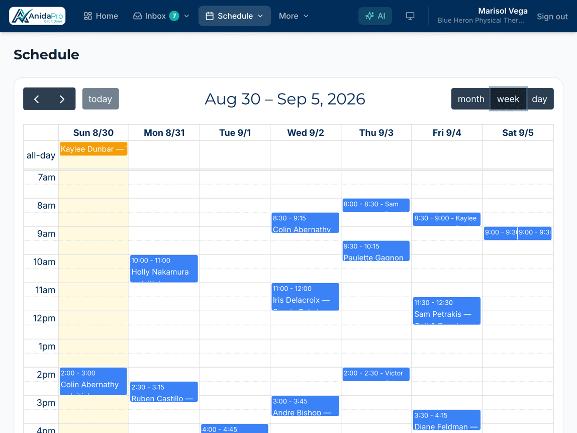 Scheduling that keeps you on track