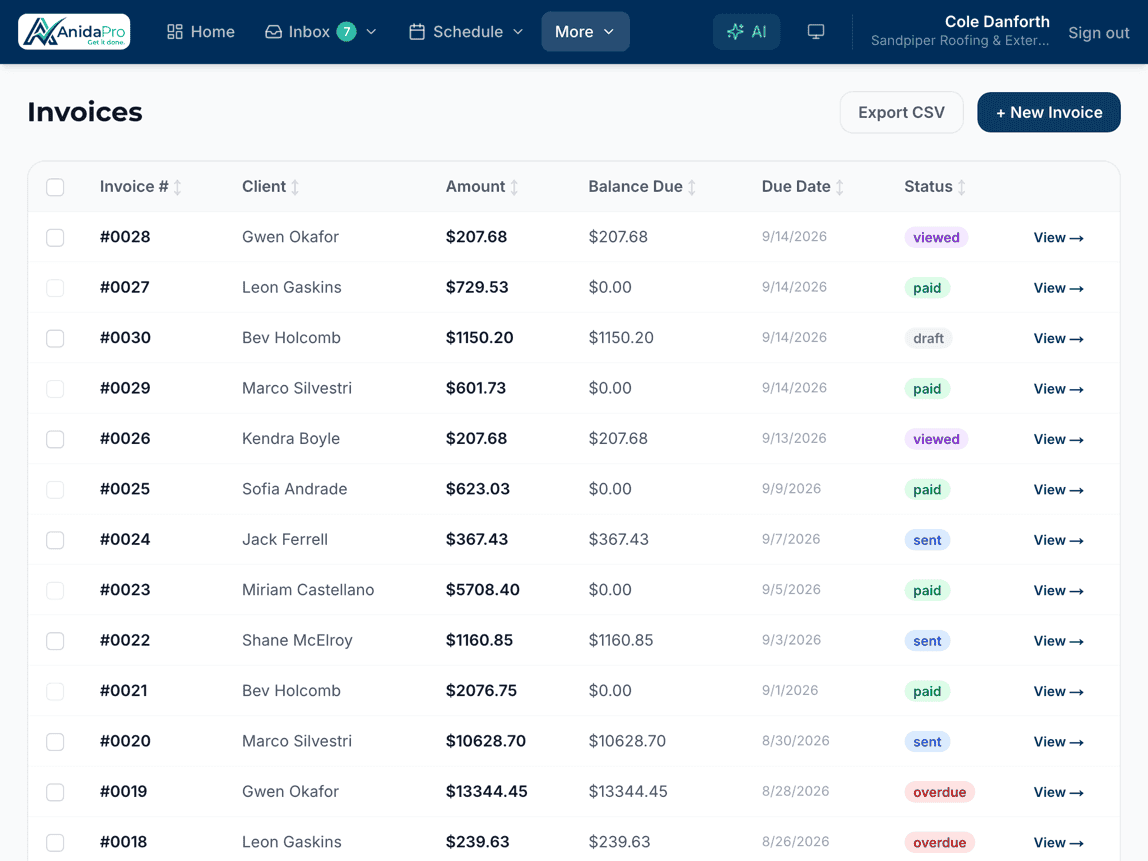 Invoice and get paid on time