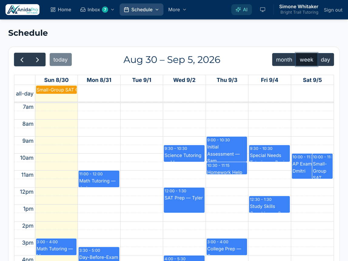 Scheduling that keeps you on track