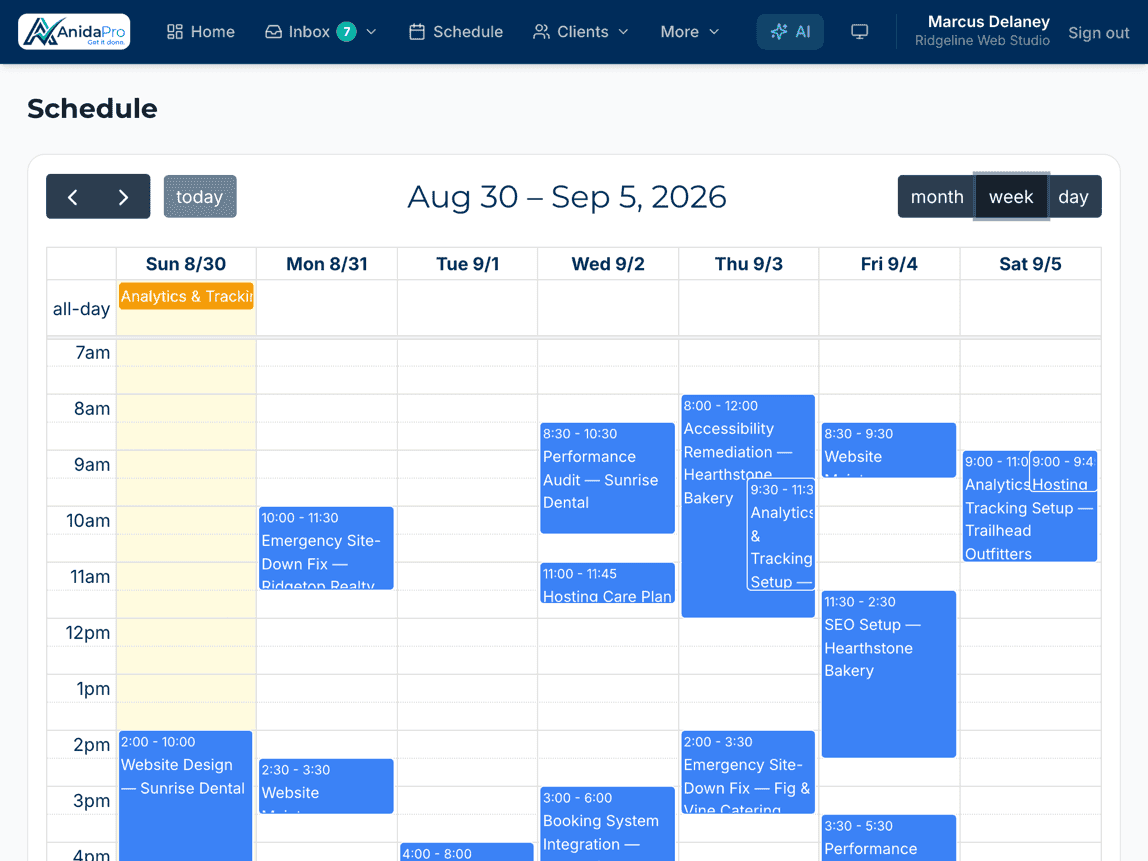Scheduling that keeps you on track