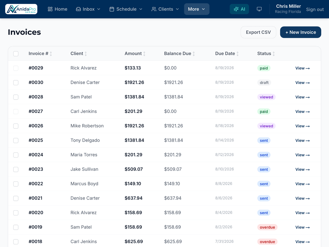 Invoice and get paid on time