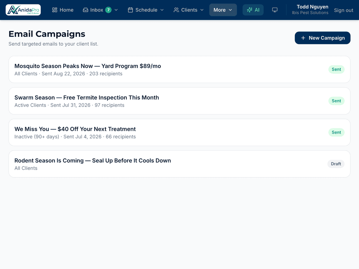 Turn one-time jobs into repeat revenue