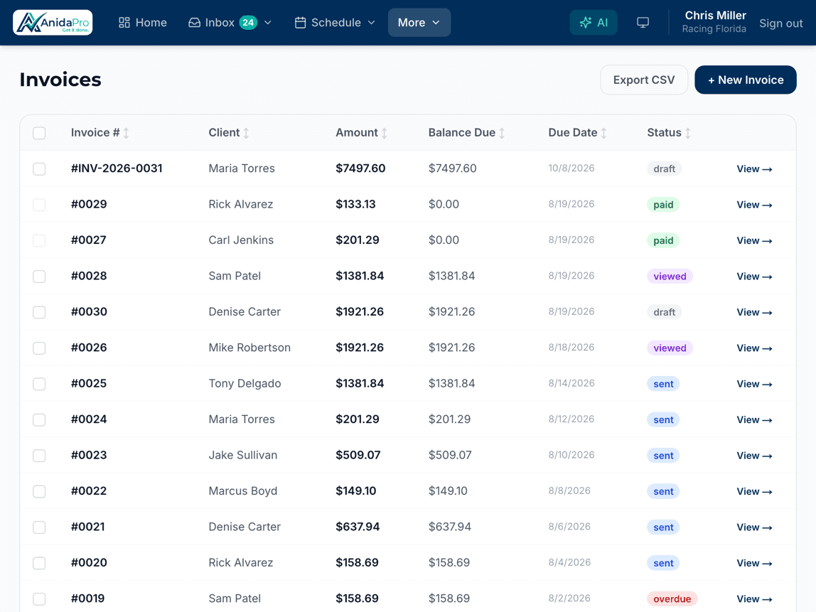 Invoice and get paid on time